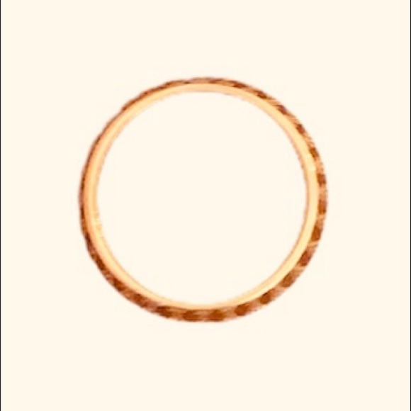 Wedding ring band ring size 6 gold plated stainles - Picture 5 of 5